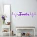 Trinx Familia Heartbeat Line Family Wall Decal Vinyl in Indigo | 11" H x 50" W | Wayfair 13D35F0790834747A7942C2FC76D530B