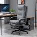 Latitude Run® Home Office Ergonomic Polyester Executive Chair Upholstered in Gray | 130 H x 70 W x 62 D in | Wayfair