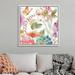August Grove® Rainbow Seeds Flowers II by Audit Lisa - Painting Print on Canvas in Brown | 38 H x 38 W x 2 D in | Wayfair