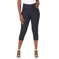 Plus Size Women's Comfort Waist Stretch Denim Capris by Jessica London in Indigo (Size 18) Pull On Jeans Stretch Denim Jeggings