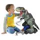 Fisher-Price Imaginext GWT22 - Jurassic World Stapf- und Beißaction Riesendino, ca 40 cm großes Dinosaurierspielzeug mit Lichtern, Geräuschen und Action für Kinder im Vorschulalter ab 3 Jahren