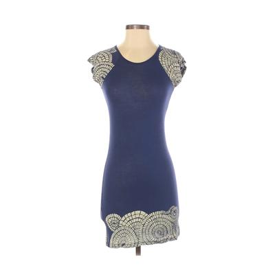 Casual Dress - Bodycon: Blue Dresses - Women's Size X-Small