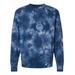 Independent Trading Co. PRM3500TD Midweight Tie-Dyed Sweatshirt in Tie Dye Navy Blue size Medium | Ringspun Cotton