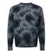 Independent Trading Co. PRM3500TD Midweight Tie-Dyed Sweatshirt in Tie Dye Black size 2XL | Ringspun Cotton