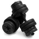 Costway 66 LB Dumbbell Weight Set Fitness 16 Adjustable Plates - See Details