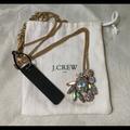 J. Crew Jewelry | J. Crew Aurora Borealis Crystal Pendant Necklace | Color: Gold | Size: 30” Long + Length Extender