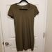 Madewell Dresses | Madewell Olive Tshirt Dress Size Xs Nwt | Color: Green | Size: Xs