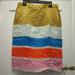 J. Crew Skirts | Crochet Ribbon Skirt In Colorblock Rainbow Multi | Color: Blue/Gold | Size: 12