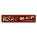 Lizton Sign Shop, Inc Bake Shop Name Custom Aluminum Sign Metal in Gray/Red/Yellow | 6 H x 24 W x 0.06 D in | Wayfair 1598-A624