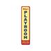 Lizton Sign Shop, Inc Playroom Vertical Custom Aluminum Sign Metal in Blue/Gray/Yellow | 6 H x 24 W x 0.063 D in | Wayfair 2309-A624