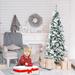 The Holiday Aisle® 72" H White Most Realistic Pine Cashmere Christmas Tree & Berries, Metal in Green | 31.2 W in | Wayfair