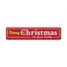Lizton Sign Shop, Inc Family Merry Christmas Snowflake Aluminum Sign Metal | 4 H x 18 W x 0.04 D in | Wayfair 19-A418