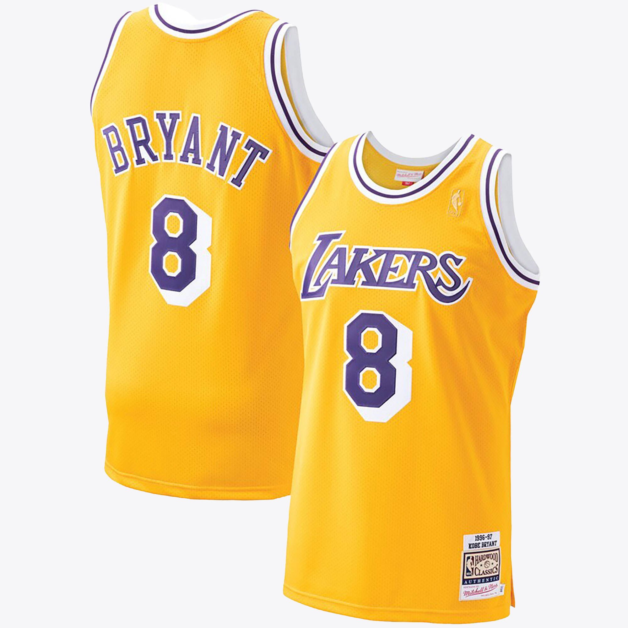 "Kobe Bryant Hardwood Classics 1996–97 Authentisches Trikot von Mitchell & Ness – Gold – Herren" Image