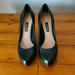 Nine West Shoes | Nine West Black Leather Heel Pumps | Color: Black | Size: 7.5