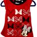 Disney Shirts & Tops | Disney Minnie Bows Glitter Top | Color: Black/Red | Size: 12mb