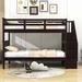 Harriet Bee Twin-Over-Twin Standard Bunk Bed w/ Storage & Guardrail | 62 H x 42 W x 94 D in | Wayfair 9F81963E984F42ADBC783CA71F944D2B