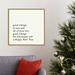 The Holiday Aisle® Good Tidings - Floater Frame Textual Art on Canvas Canvas | 22 H x 22 W x 1.875 D in | Wayfair ED7B350437204CFD825A4DB71E995902