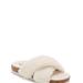 Lucky Brand Marana Furry Slide - Women's Accessories Shoes Slides in White, Size 7