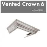 ZLINE Vented Crown Molding Profile 6 for Wall Mount Range Hood in DuraSnow¬Æ Stainless Steel (CM6V-8KBS) - ZLINE Kitchen and Bath CM6V-8KBS