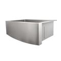 ZLINE Zermatt Farmhouse 30 Inch Undermount Single Bowl Sink in Stainless Steel (SAS-30) - ZLINE Kitchen and Bath SAS-30