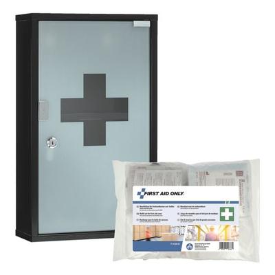 First Aid Only Verbandschrank »P-10202-13169« mit DIN 13169 Füllung schwarz, 30x50x12 cm Image