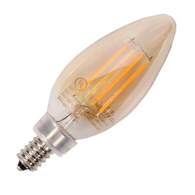 Keystone 12977 - KT-LED4.5FB11-E12-822-A Decorative Chandelier Antique Filament LED Light Bulb