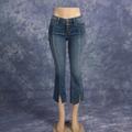 Free People Jeans | Free People Cropped Raw Hem Denim Jeans | Color: Blue | Size: 25