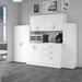 Bush Business Furniture Universal Storage 108W 6 Piece Modular Storage Set w/ Floor & Wall Cabinets in White | 61.8 H x 108 W x 24.69 D in | Wayfair