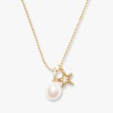 Kate Spade Jewelry | Kate Spade Sea Star Starfish Pearl Pendant | Color: Gold/White | Size: Os
