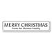 Lizton Sign Shop, Inc Merry Christmas Family Name Custom Aluminum Sign Metal | 4 H x 18 W x 0.04 D in | Wayfair 1491-A418