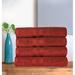 Etta Avenue™ Saige Cotton Quick-Drying Solid Bath Towel Set Terry Cloth/100% Cotton in Red/Brown | 30 W in | Wayfair