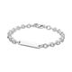 Pandora Icons Sterling silver link bracelet with engravable bar, 20