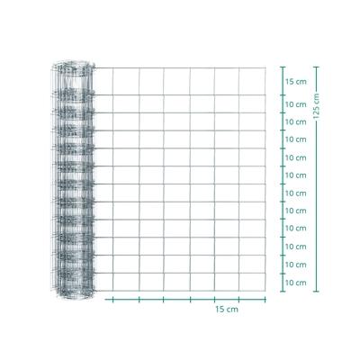50m VOSS.farming Classic Wildzaun, Knotengeflecht, Höhe 125cm - 125/13/15, verzinkt Image