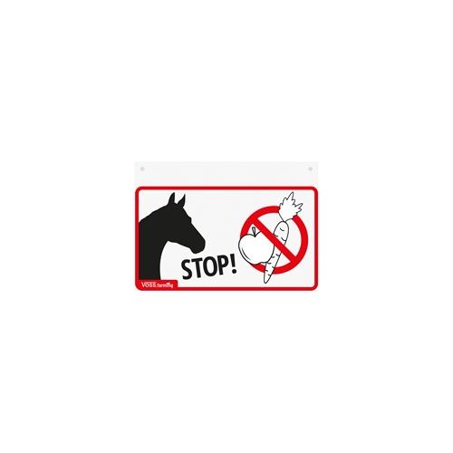 VOSS.farming Warnschild International STOP, füttern verboten, 20x14cm