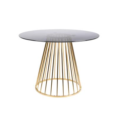 designline »Floris« Esstisch rund mit Glasplatte 104x75 cm Image