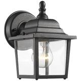 Waterdown 8 1/2" High Black Outdoor Wall Light