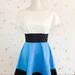 Kate Spade Dresses | Kate Spade Colorblock Fiorella Fit And Flare Dress | Color: Blue/White | Size: 6