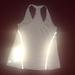 Athleta Tops | Athleta White Tank Xs Racerback Super Cute Bin A11 | Color: Silver/White | Size: Xs