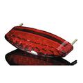 Shin YO NUMBER1 LED mini fanalino di coda, con luce targa, vetro rosso, rosso