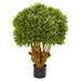 3' Boxwood Artificial Topiary Tree - 21"W x 21"D x 36"H