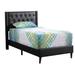 LYKE Home Upholstered White Twin Bed