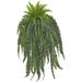 58" Boston Fern Artificial Hanging Plant - 37"W x 37"D x 58"H