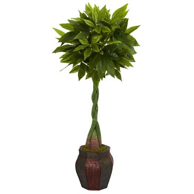 5' Money Artificial Tree in Decorative Planter