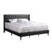 LYKE Home Upholstered White King Bed