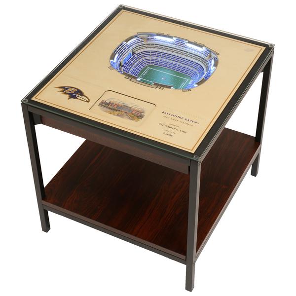 brown-baltimore-ravens-25-layer-stadiumview-lighted-end-table/