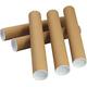 HoitoDeals Extra Strong 75mm A0 Cardboard Postal Tubes With Plastic End Caps For Documents, Painting Posters Etc. (5Pcs)