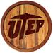 UTEP Miners 21'' x Faux Barrel Top Sign