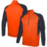 Men's New Era Orange Chicago Bears Combine Authentic Two-a-Days Half-Zip Jacket