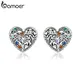 Bamoer – boucles d'oreilles arbre de vie en argent Sterling 925 pour femmes bijoux à clous pour