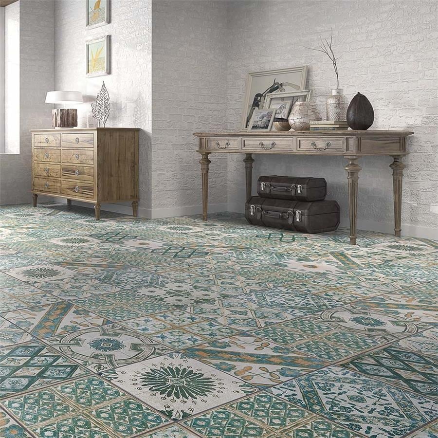 Merola Tile Klinker Retro Blanco Coreo 12-3/4" x 12-3/4" Ceramic Floor and Wall Tile